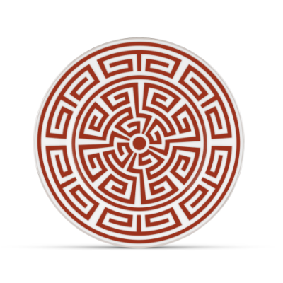 Richard Ginori - Piatto Da Dessert - Porcellana - Rosso Scarlatto