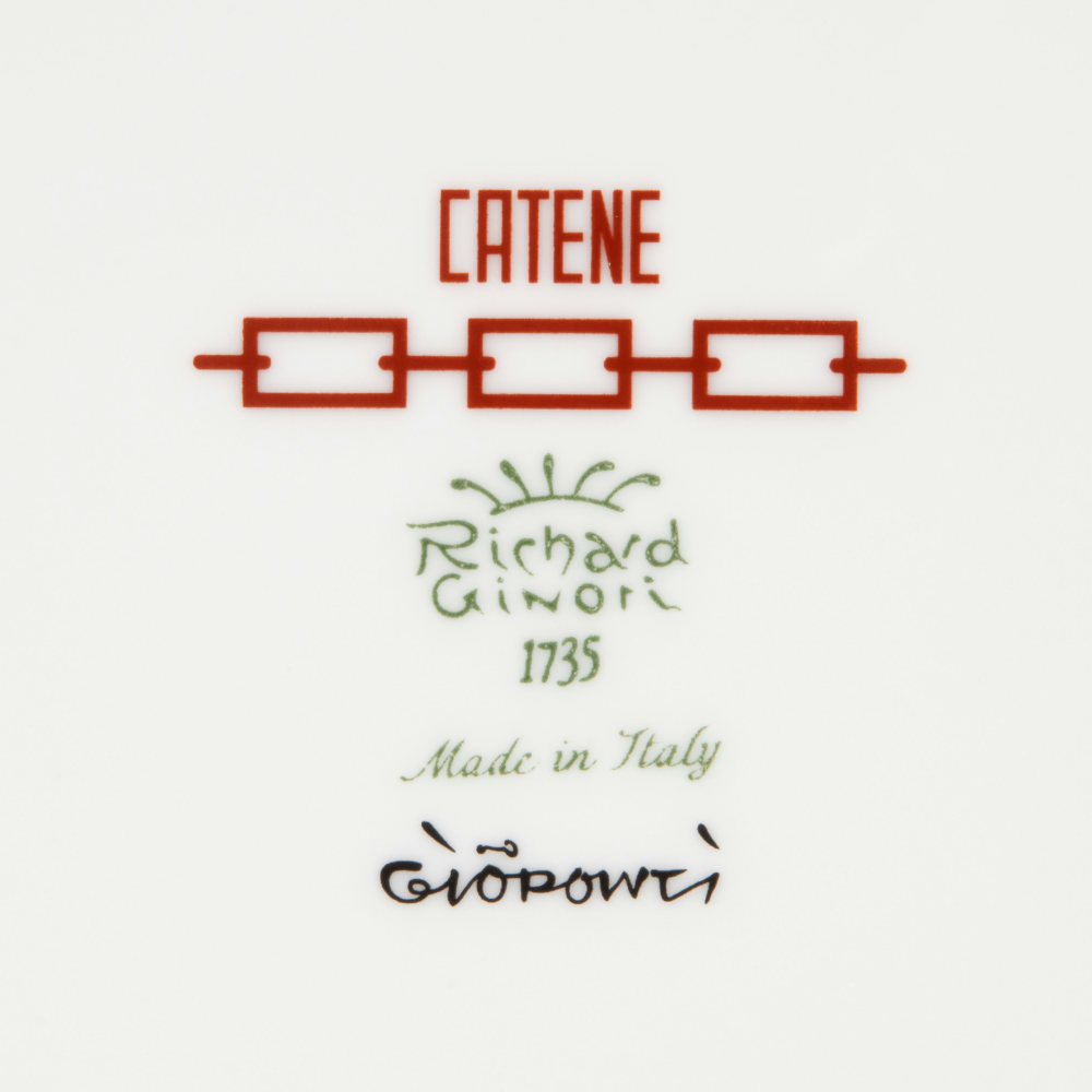 Richard Ginori - Piatto Catene - Rosso Scarlatto