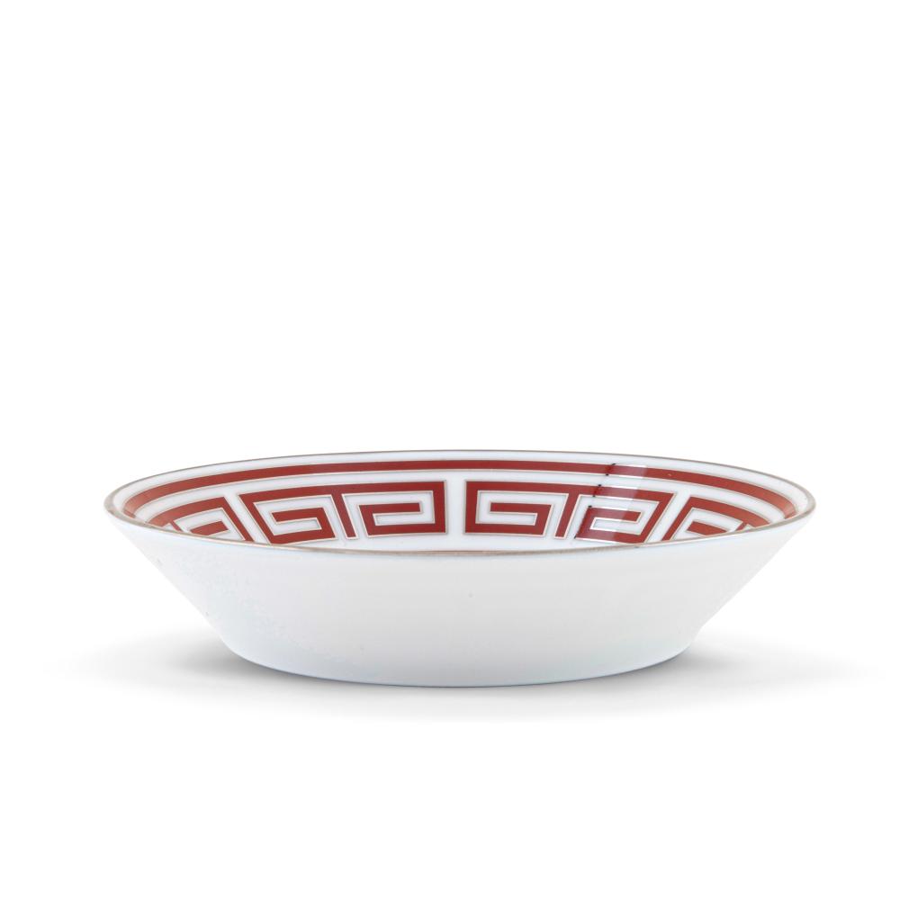 Richard Ginori - Piatto Da Tè Labirinto - Rosso Scarlatto