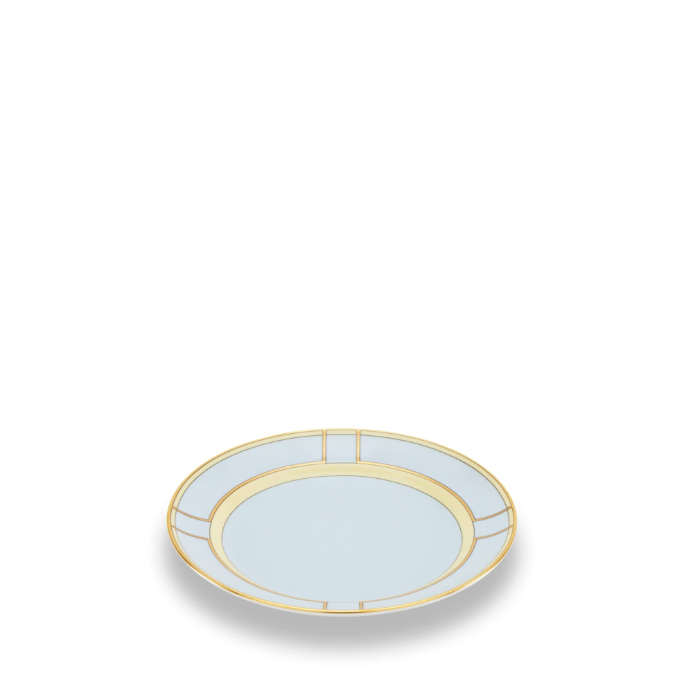 Richard Ginori - Piatto Da Dessert - Celeste E Oro