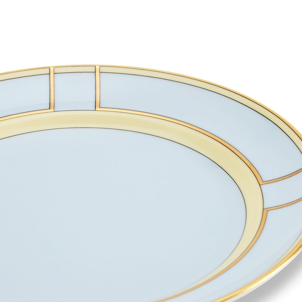 Richard Ginori - Piatto Da Dessert - Celeste E Oro