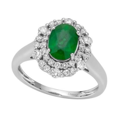 Donna Oro - Anello Prisma - Smeraldi - Oro Bianco