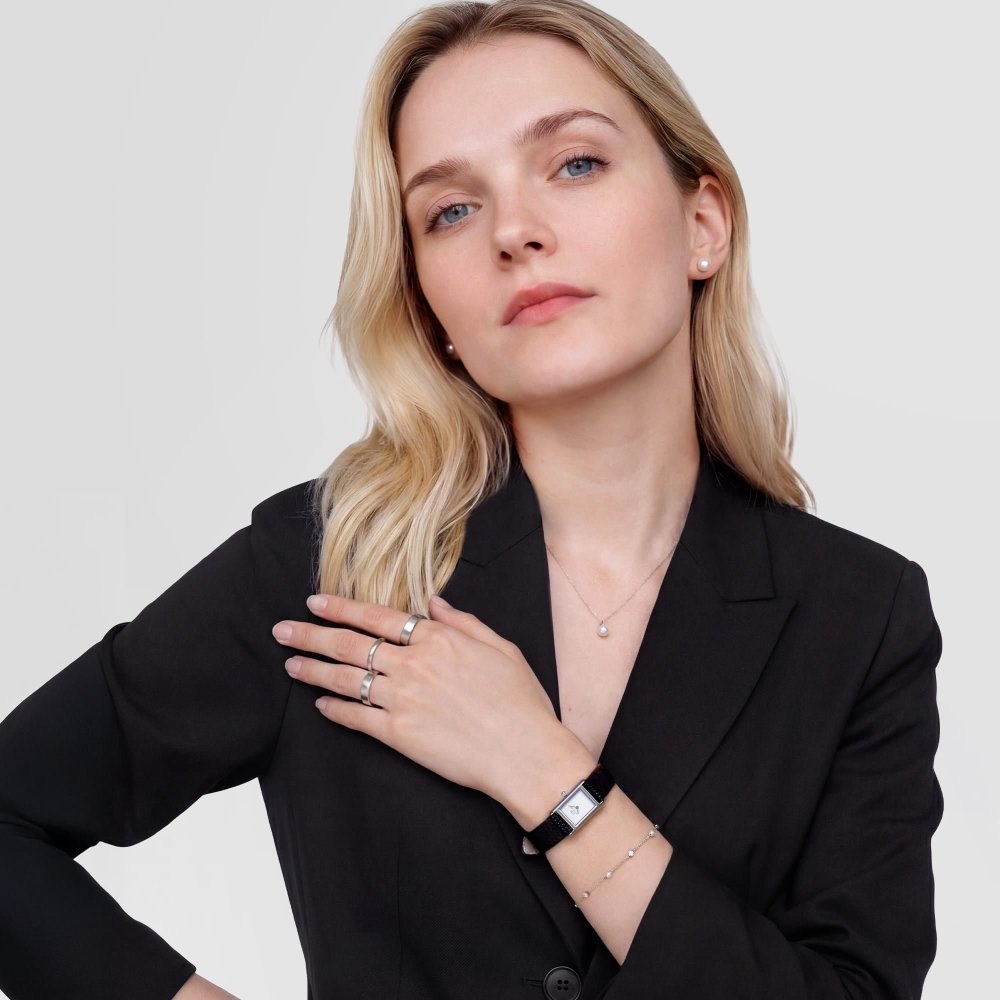 Daniel Wellington - Mini Lizard Nero - Pelle - Acciaio