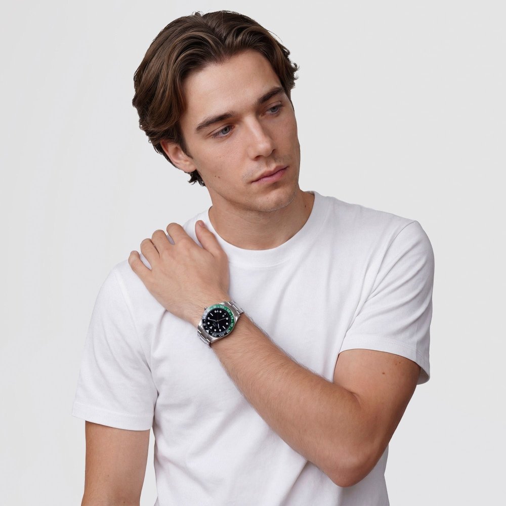 Daniel Wellington - Iconico Gmt Link - Nero Verde