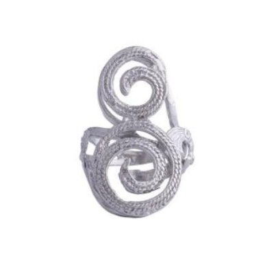 Spadafora - Anello Doppio Vortice - Argento - Artigianale