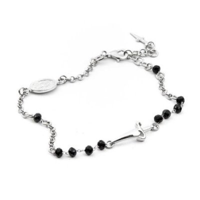 4Us Cesare Paciotti - Bracciale Rosario - Argento