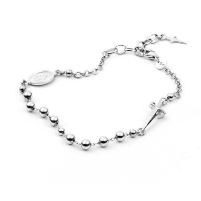 4Us Cesare Paciotti - Bracciale Rosario - Argento