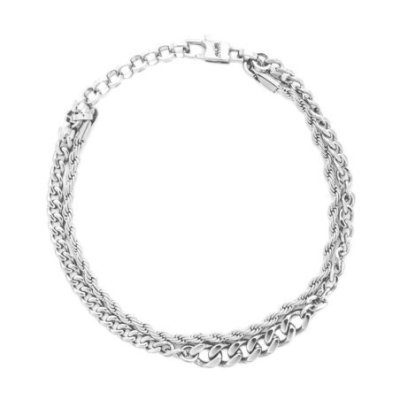 4Us Cesare Paciotti - Bracciale Catena - Acciaio - Uomo