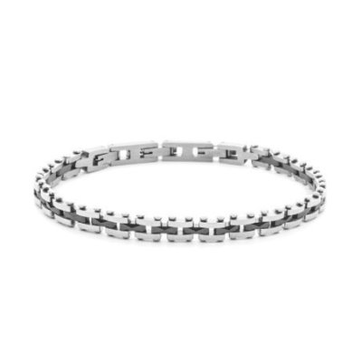 4Us Cesare Paciotti - Bracciale Semirigido - Acciaio Lucido