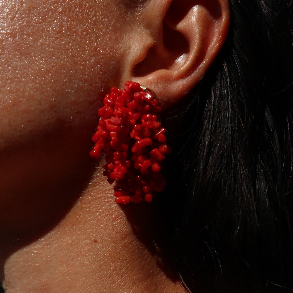 Lucedeimieiocchi - Orecchini Clarissa - Rosso