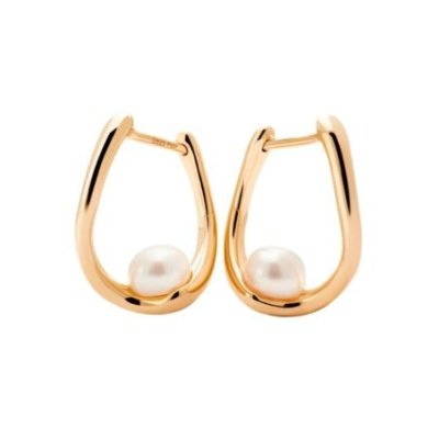 Pd Paola - Orecchini Cerchio - Argento - Perla