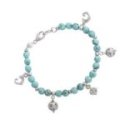 Spadafora - Bracciale Agate Turchesi - Charm