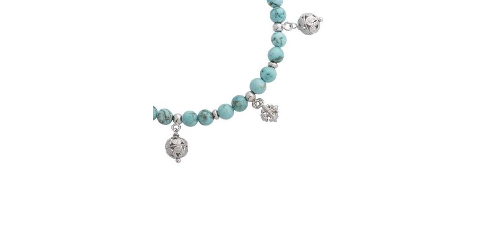Spadafora - Bracciale Agate Turchesi - Charm