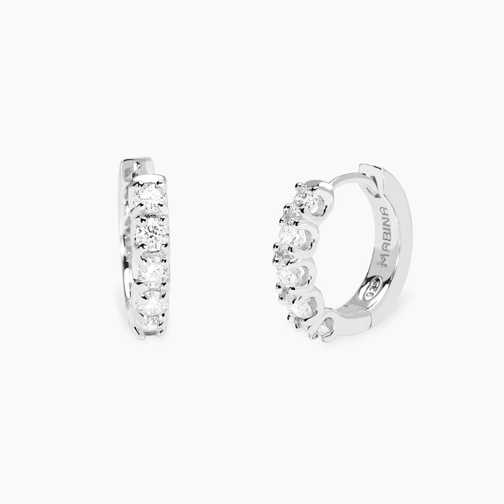 Mabina - Orecchini In Argento 925 - Diamanti Lab Grown