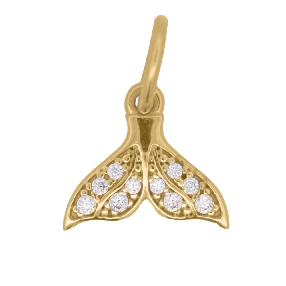 Rue Des Mille - Charm Coda Di Sirena - Zirconi - 18Kt