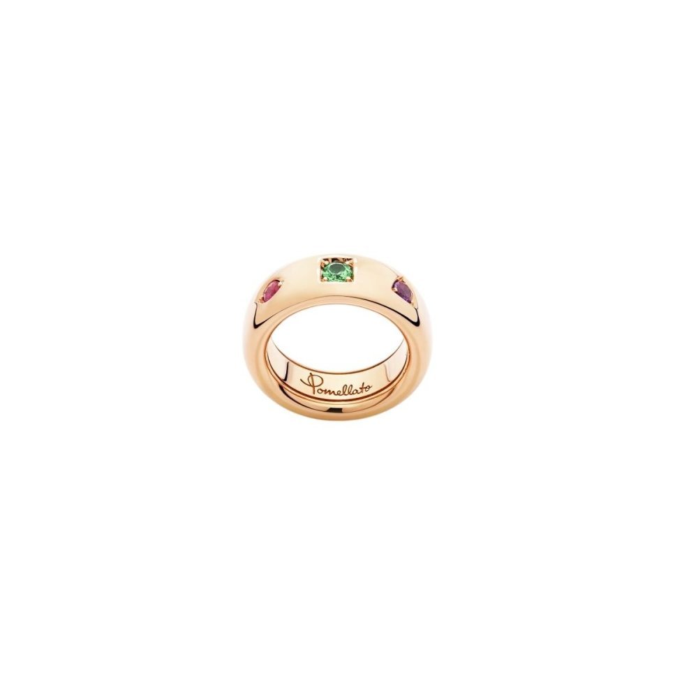 Pomellato - Anello Iconica Slim - Oro Rosa - Tzavorite