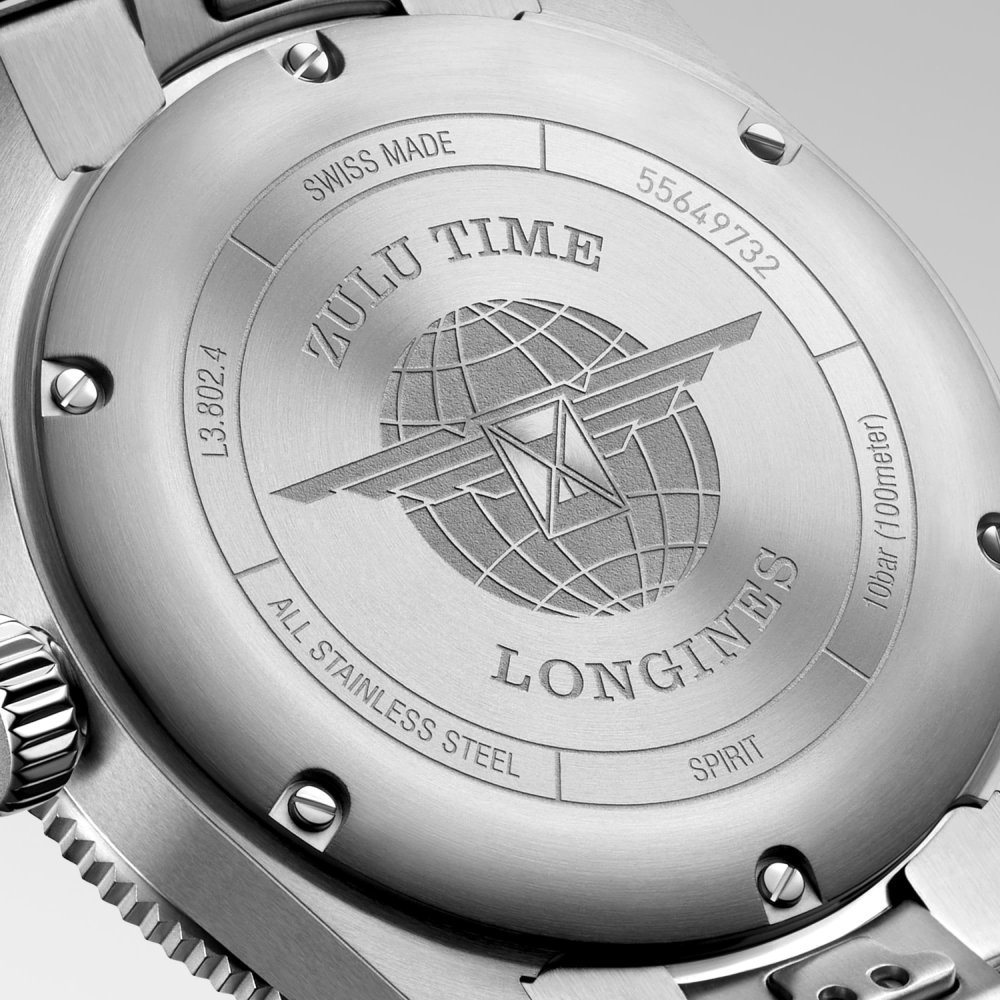 Longines - Spirit Zulu Time - Orologio Automatico - Acciaio