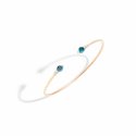 Bracciale Pomellato M'ama non mama in oro rosa, topazio azzurro e diamanti