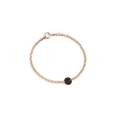 Bracciale Pomellato Sabbia in oro con diamanti neri
