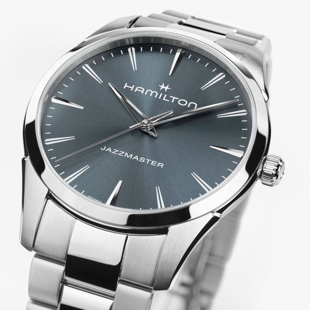 Hamilton - Jazzmaster Quartz - Blu - Acciaio