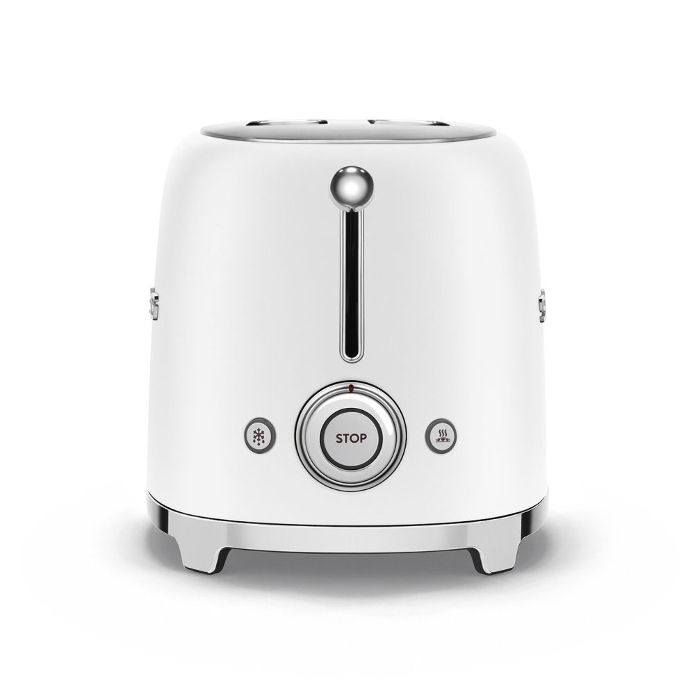 Smeg - Tostapane Bianco 2 Fette - Opaco - 50'S Style