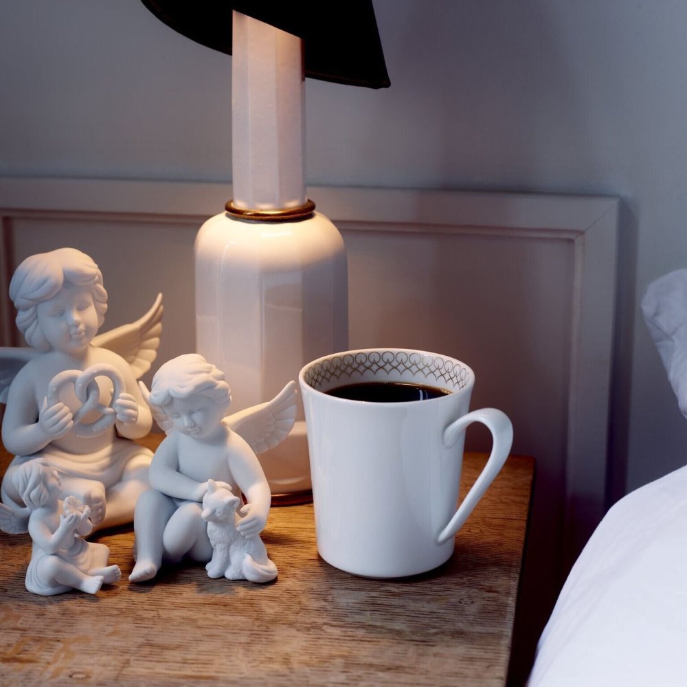 Rosenthal - Angelo Con Brezel - Porcellana - White Matte