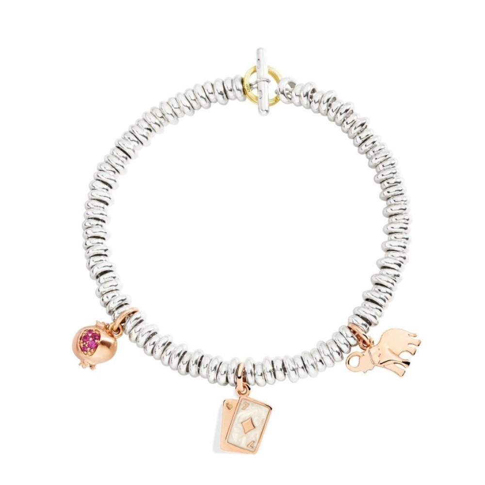 Dodo - Ciondolo Melograno - Oro Rosa - Rubini