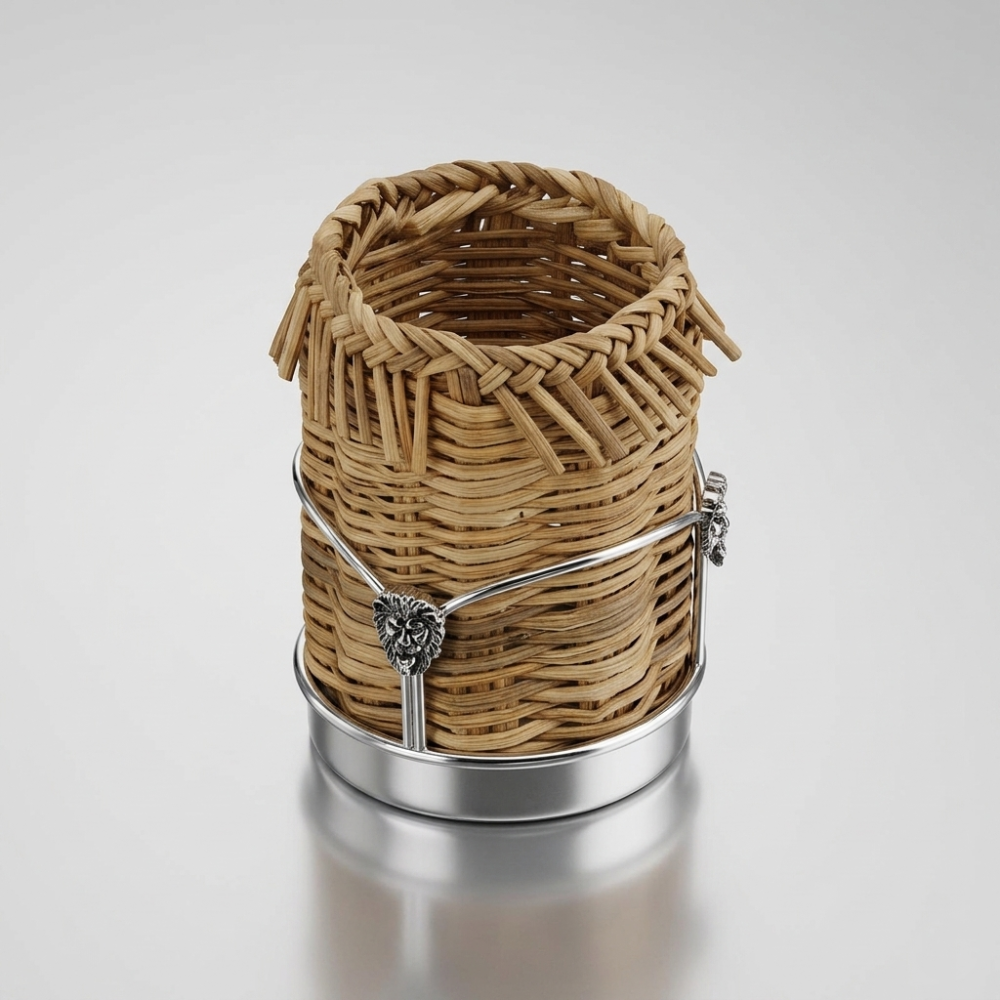 Fiscella P/Stecchini Argento 925/000 E Giunco - Gerardo Sacco