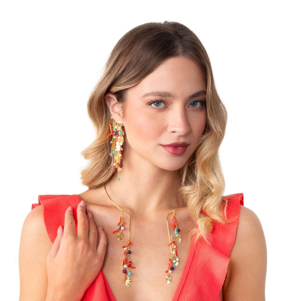 Nivy - Collana Aylen - Corallo - Argento 925