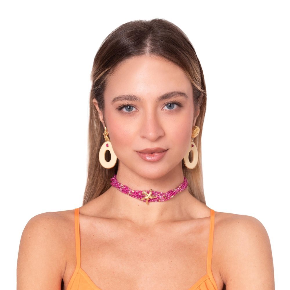 Nivy - Chocker Marinée - Argento 925 - Placcatura Dorata