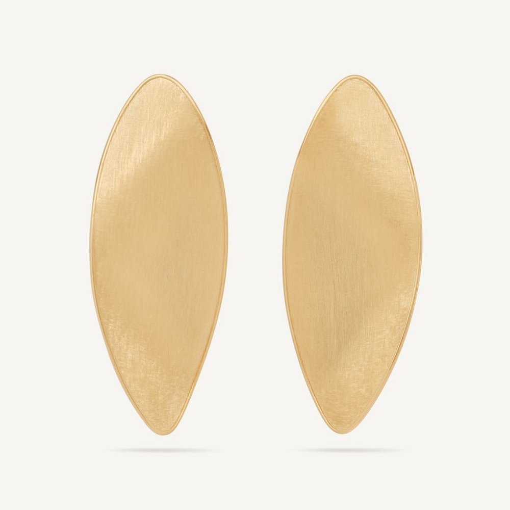 Orecchini A Lobo Con Foglie D'Oro Ritorte, Modello Grande - Marco Bicego