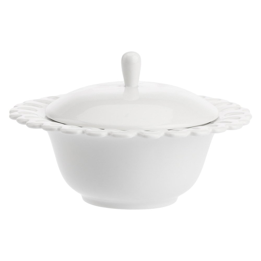 Zuccheriera Traforata - Giulietta - Porcellana - La Porcellana Bianca