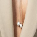 Rue Des Mille - Collana Ellisse Pearl - Argento - Perle
