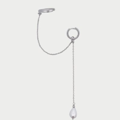 Rue Des Mille - Mono-Orecchino Pearl Drop - Argento