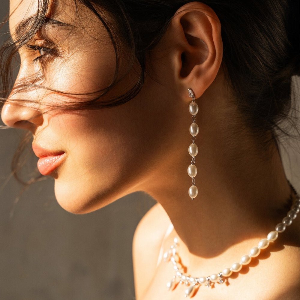 Rue Des Mille - Orecchini Pearl Cascade - Eleganza