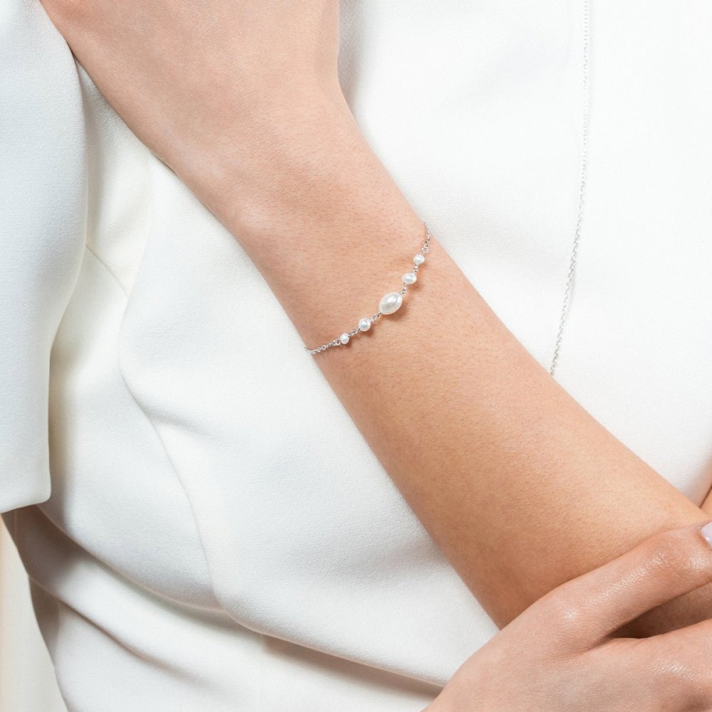 Rue Des Mille - Bracciale Pearl Halo - Argento - Perle