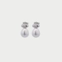 Rue Des Mille - Orecchini Ellisse Pearl Halo - Argento - Perla
