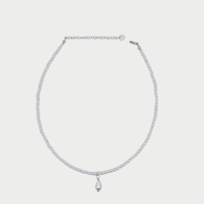 Rue Des Mille - Girocollo Pearl Drop - Argento - Perle