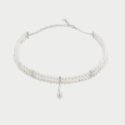 Rue Des Mille - Choker Pearl Drop - Argento - Perle