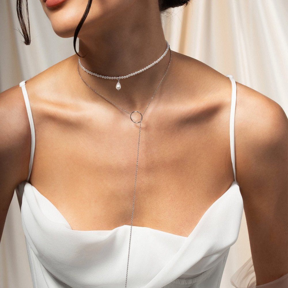 Rue Des Mille - Collana Tie Cerchio - Argento 925