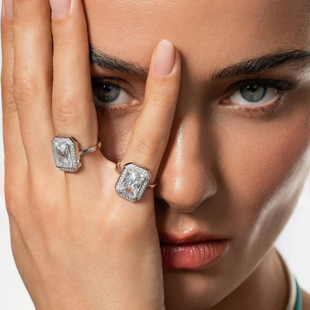 Rue Des Mille - Anello Stone - Argento 925 - Zircone