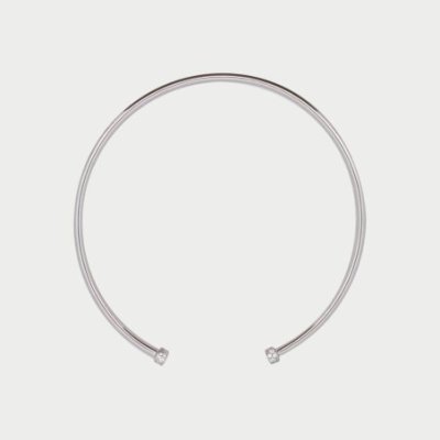 Rue Des Mille - Girocollo Flux - Argento - Zirconi