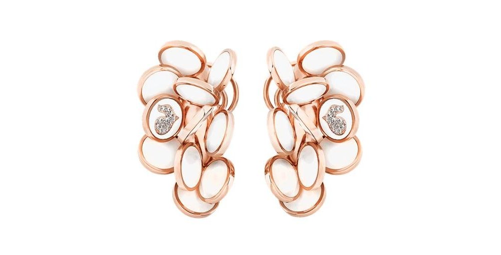 Orecchini Paillettes - Oro Rosa 18Kt - Chantecler