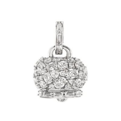 Chantecler - Ciondolo Campanelle - Oro Bianco - Diamanti