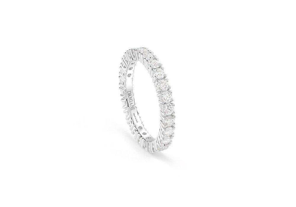 Veretta In Oro Bianco Con Diamante - Damiani