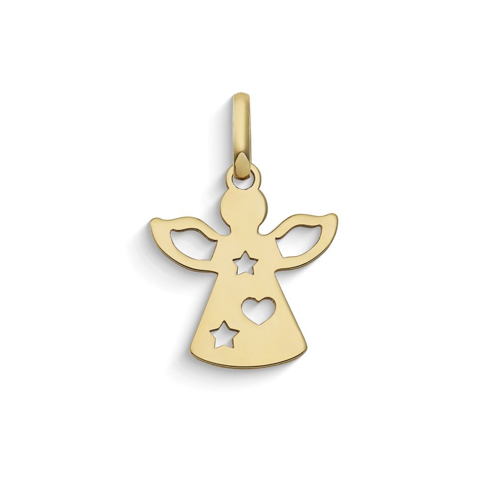 Ciondolo Con Angelo In Oro Giallo 375‰ - Comete Gioielli