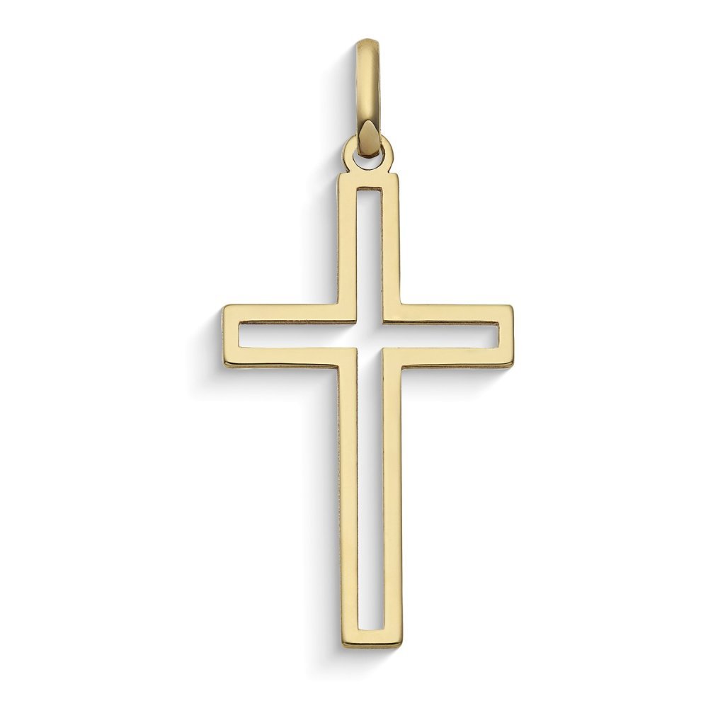 Ciondolo Con Croce In Oro Giallo 375‰ - Comete Gioielli