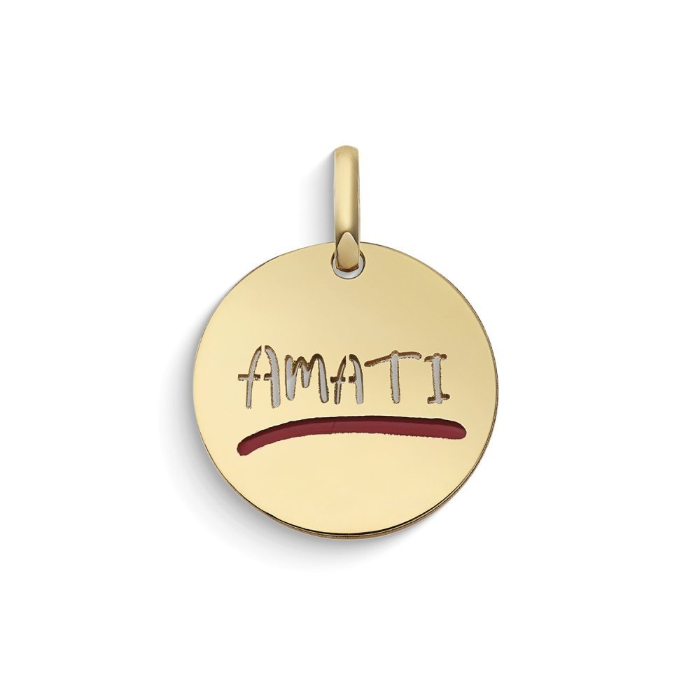 Ciondolo Rotondo Amati In Oro Giallo 375‰ - Comete Gioielli