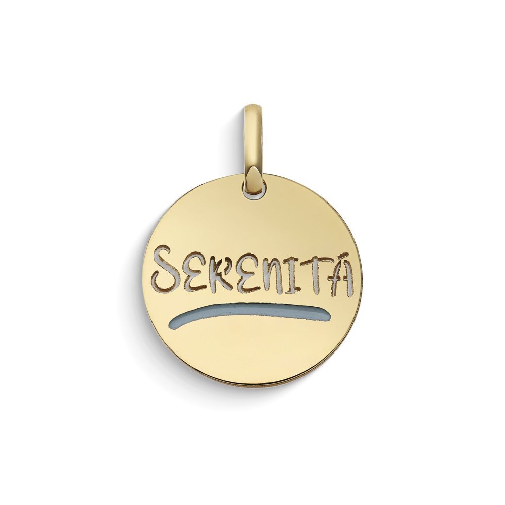 Ciondolo Serenità Rotondo In Oro Giallo 375‰ - Comete Gioielli