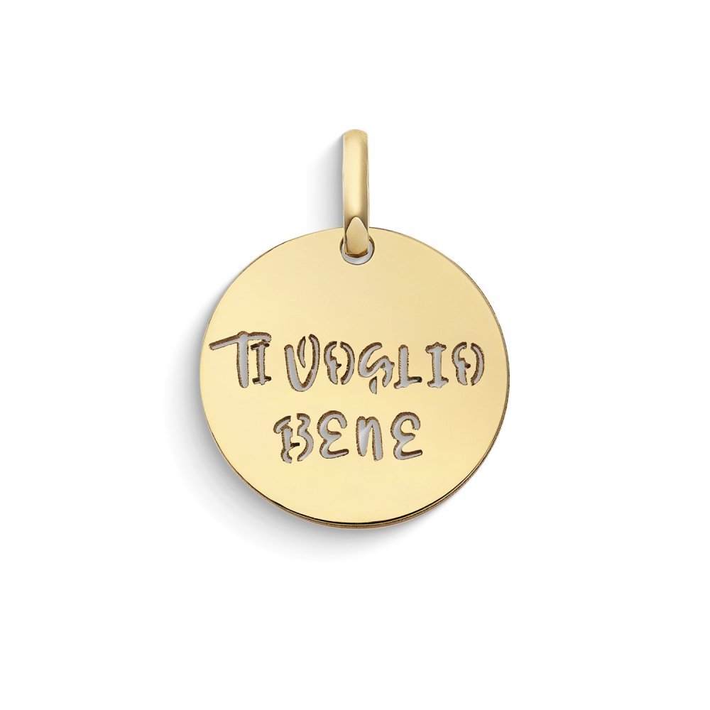 Ciondolo Ti Voglio Bene In Oro Giallo 375‰ - Comete Gioielli